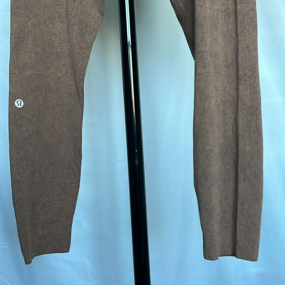 Lululemon Fast and Free Tight II 25" Ice Dye Size 8 Ice Wash Brown Earth Pockets - Picture 14 of 16